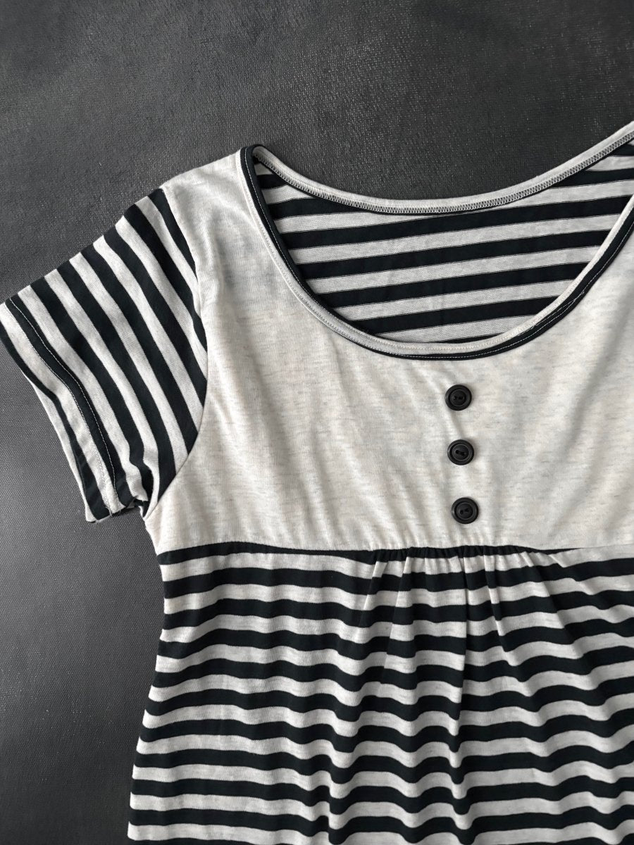 Blur Striped Top - MIDNIGHT FAE