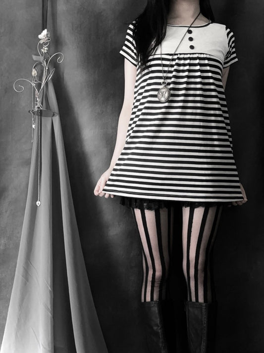 Blur Striped Top - MIDNIGHT FAE
