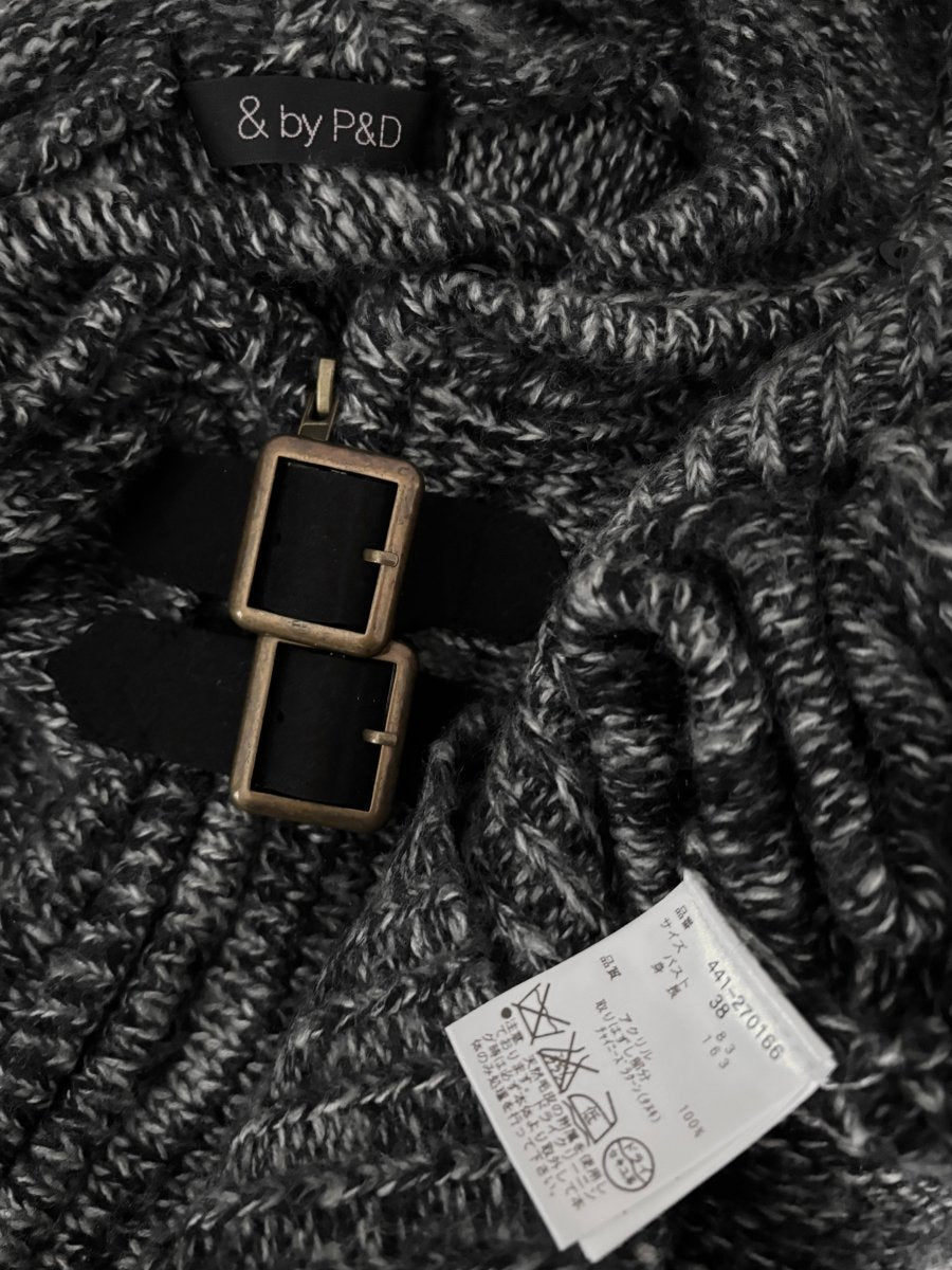 Borne Knit Poncho - MIDNIGHT FAE