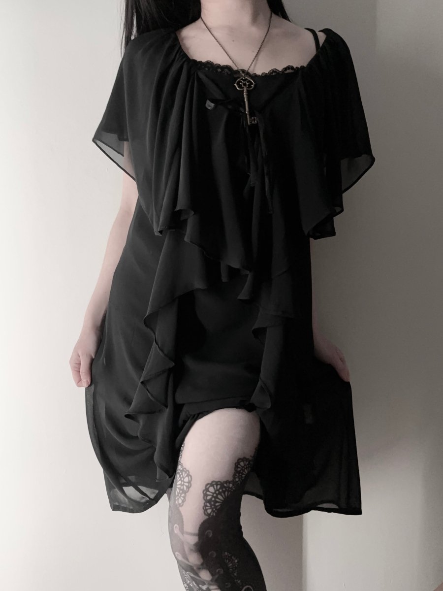 Bou Chiffon Dress - MIDNIGHT FAE