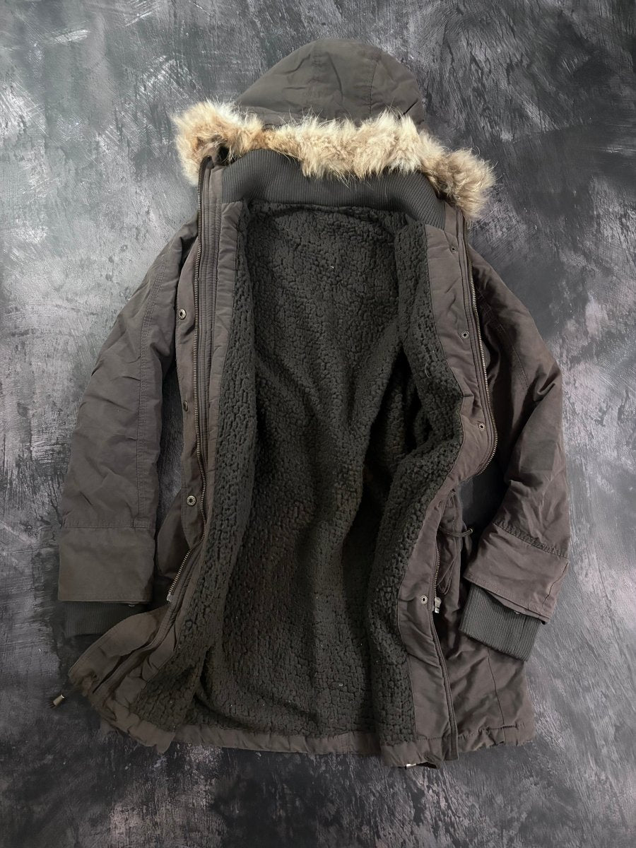 Brown Khaki Parka Coat - MIDNIGHT FAE