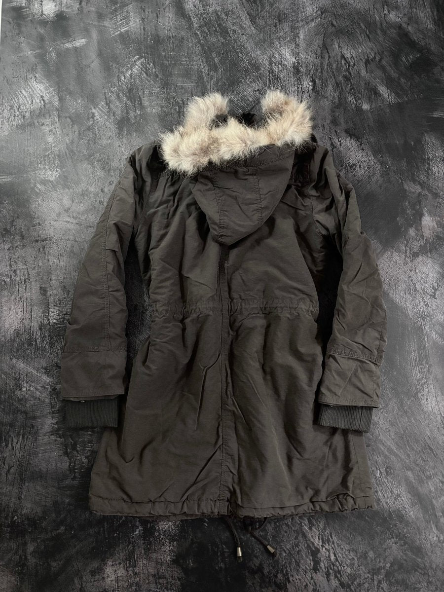 Brown Khaki Parka Coat - MIDNIGHT FAE