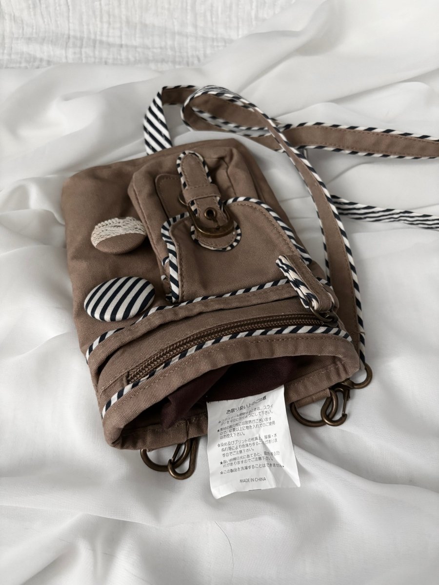 Brown Messenger Bag - MIDNIGHT FAE