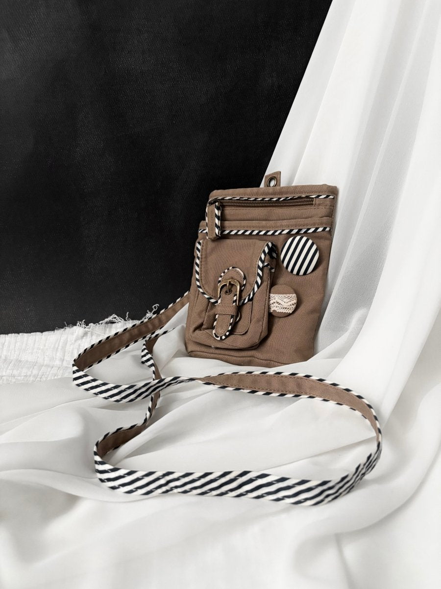 Brown Messenger Bag - MIDNIGHT FAE