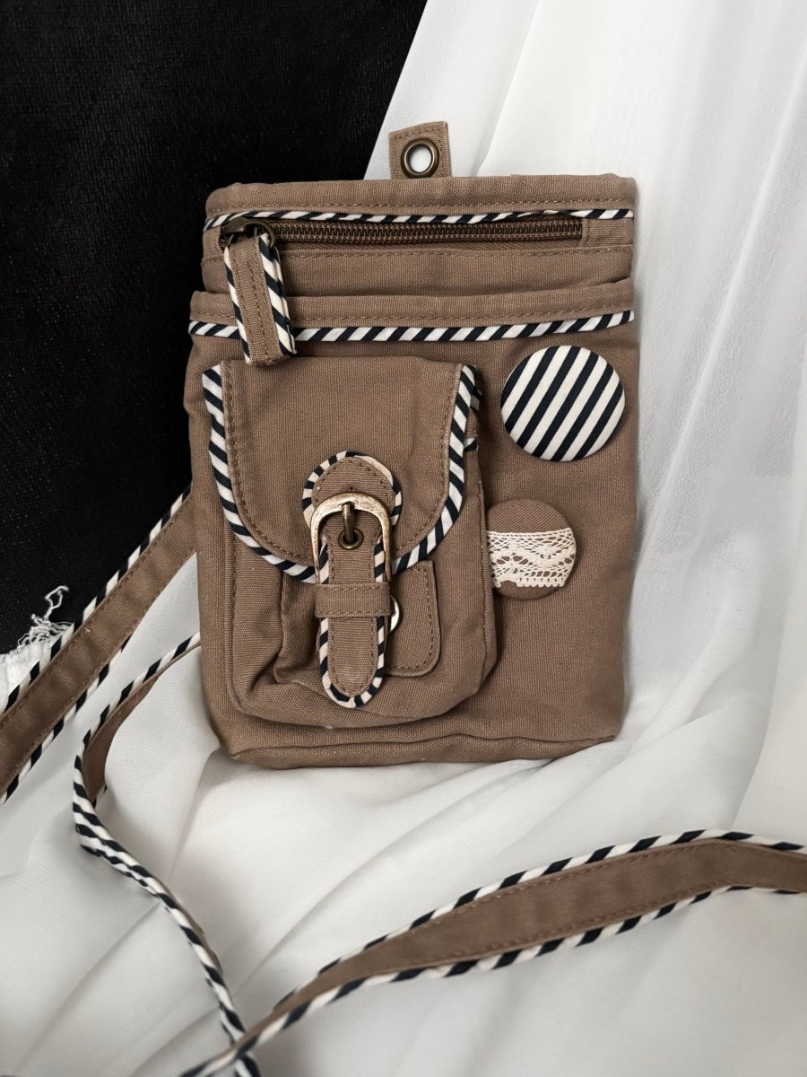 Brown Messenger Bag - MIDNIGHT FAE