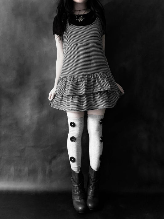 Brume Striped Dress - MIDNIGHT FAE