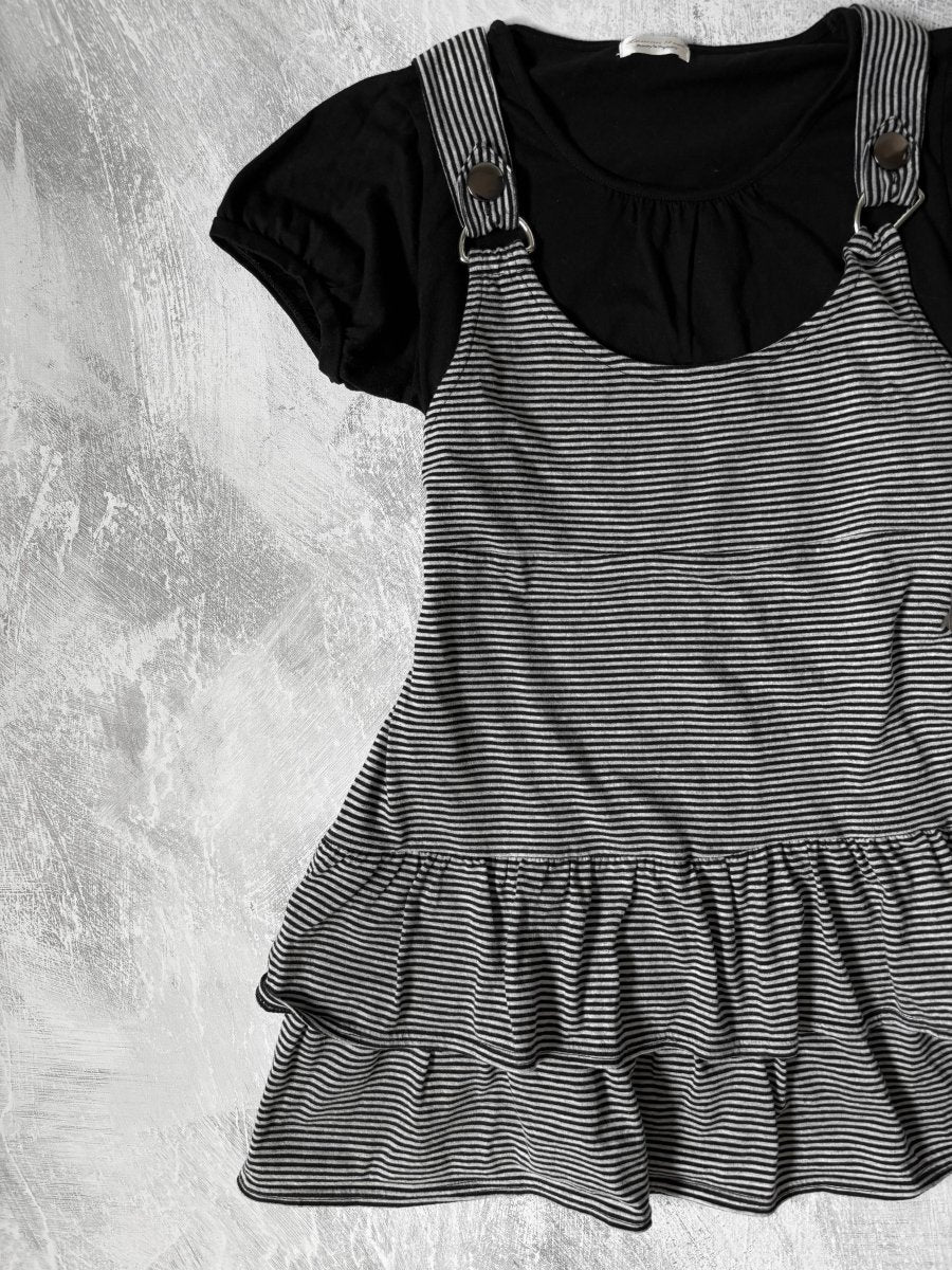 Brume Striped Dress - MIDNIGHT FAE