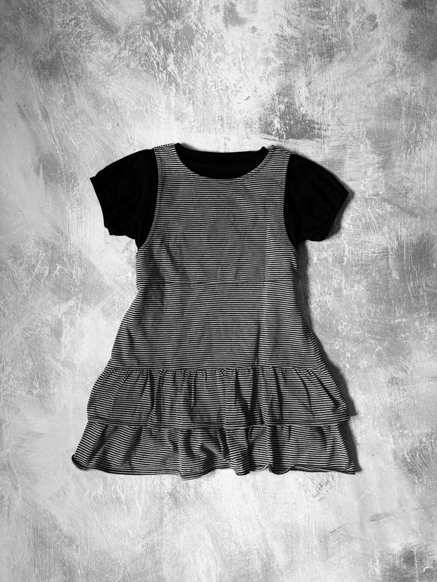 Brume Striped Dress - MIDNIGHT FAE