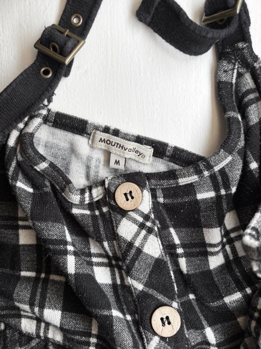 Buckle Plaid Dress - MIDNIGHT FAE