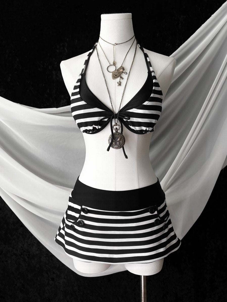 Button Swim Set - MIDNIGHT FAE