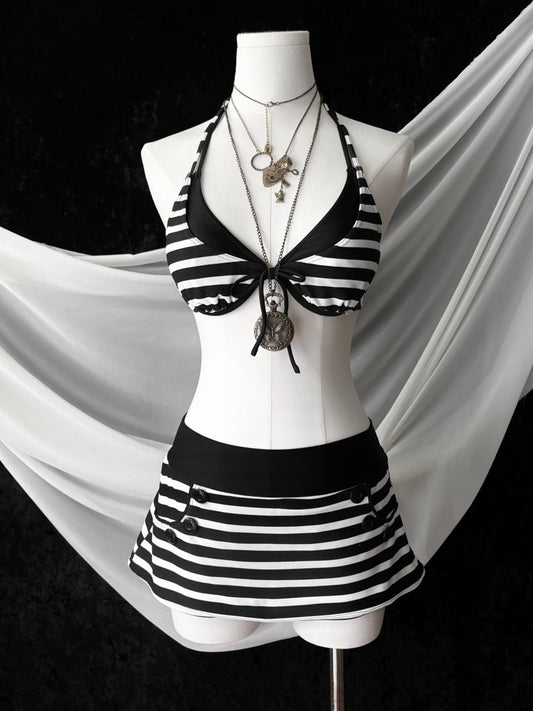 Button Swim Set - MIDNIGHT FAE