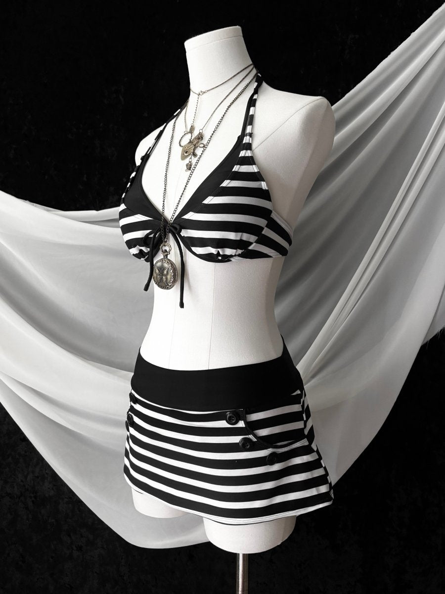 Button Swim Set - MIDNIGHT FAE