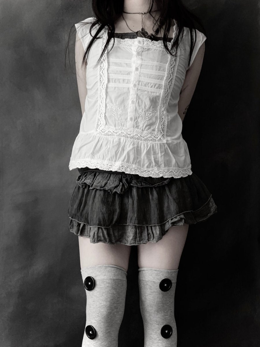 Calico Cotton Top - MIDNIGHT FAE