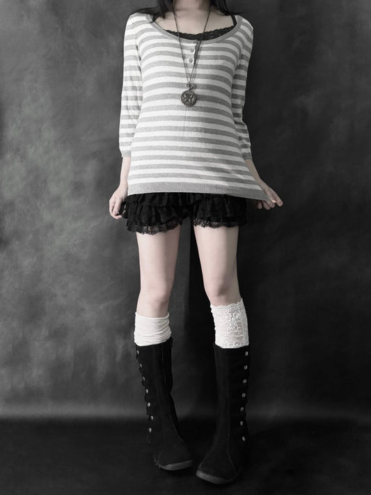 Cashmere Striped Knit - MIDNIGHT FAE