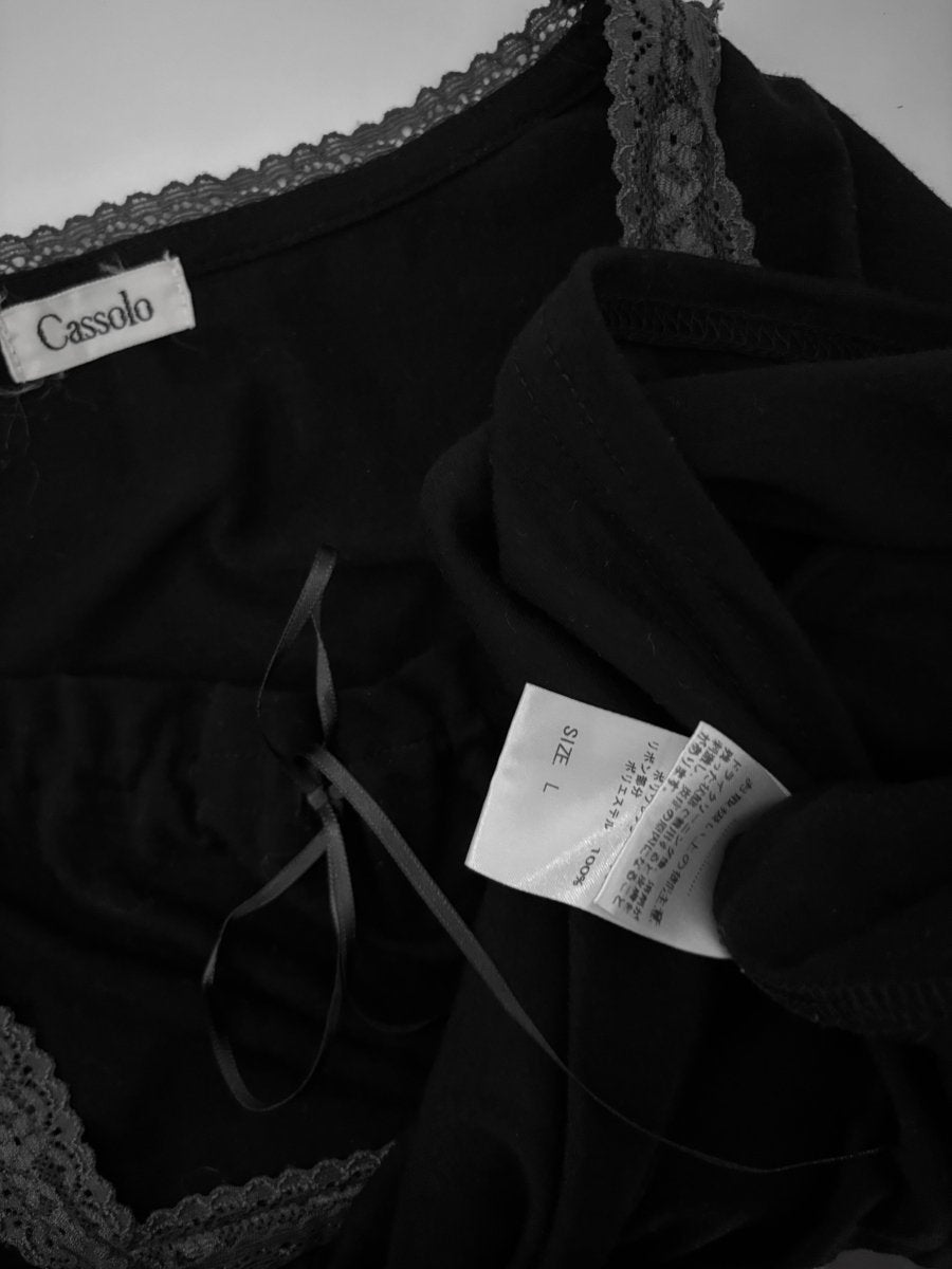 Cassolo Lace Blouse - MIDNIGHT FAE