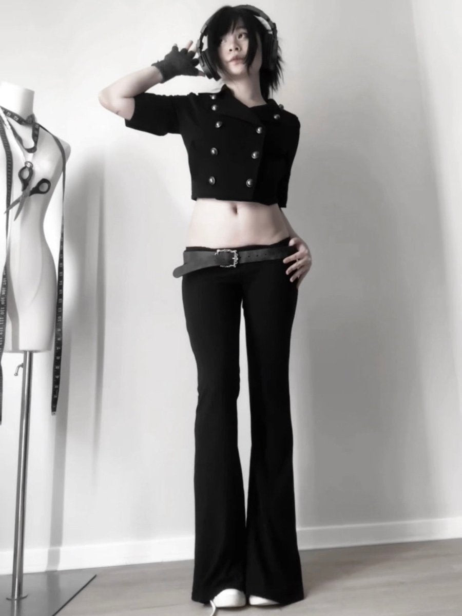 Catacomb Cropped Jacket - MIDNIGHT FAE
