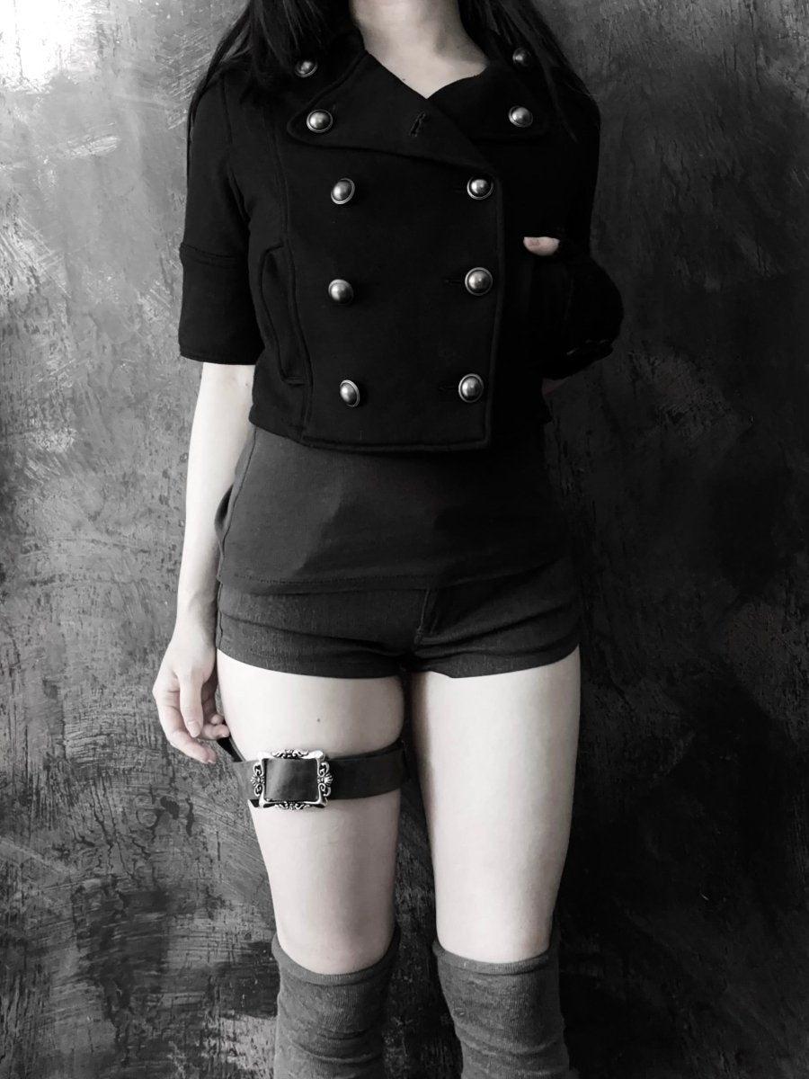 Catacomb Cropped Jacket - MIDNIGHT FAE