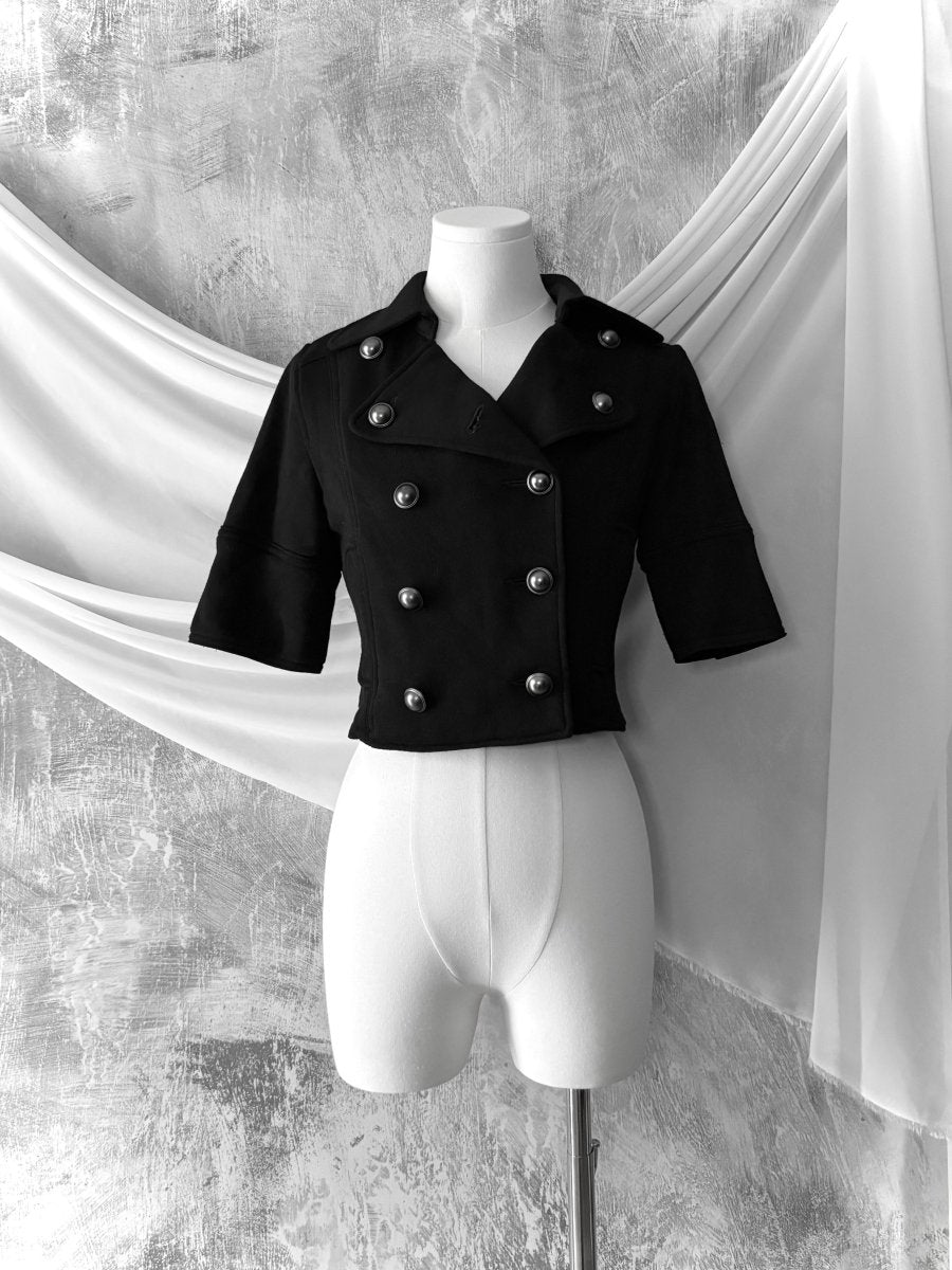 Catacomb Cropped Jacket - MIDNIGHT FAE