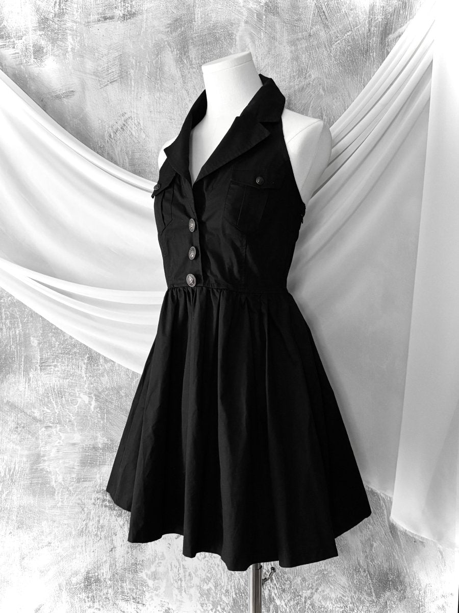 Cecil Halter Dress - MIDNIGHT FAE