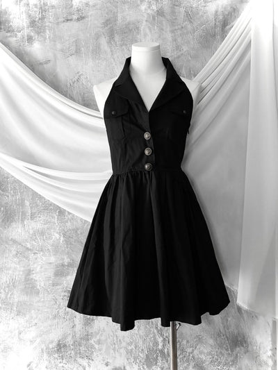 Cecil Halter Dress - MIDNIGHT FAE