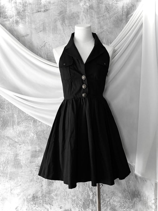 Cecil Halter Dress - MIDNIGHT FAE
