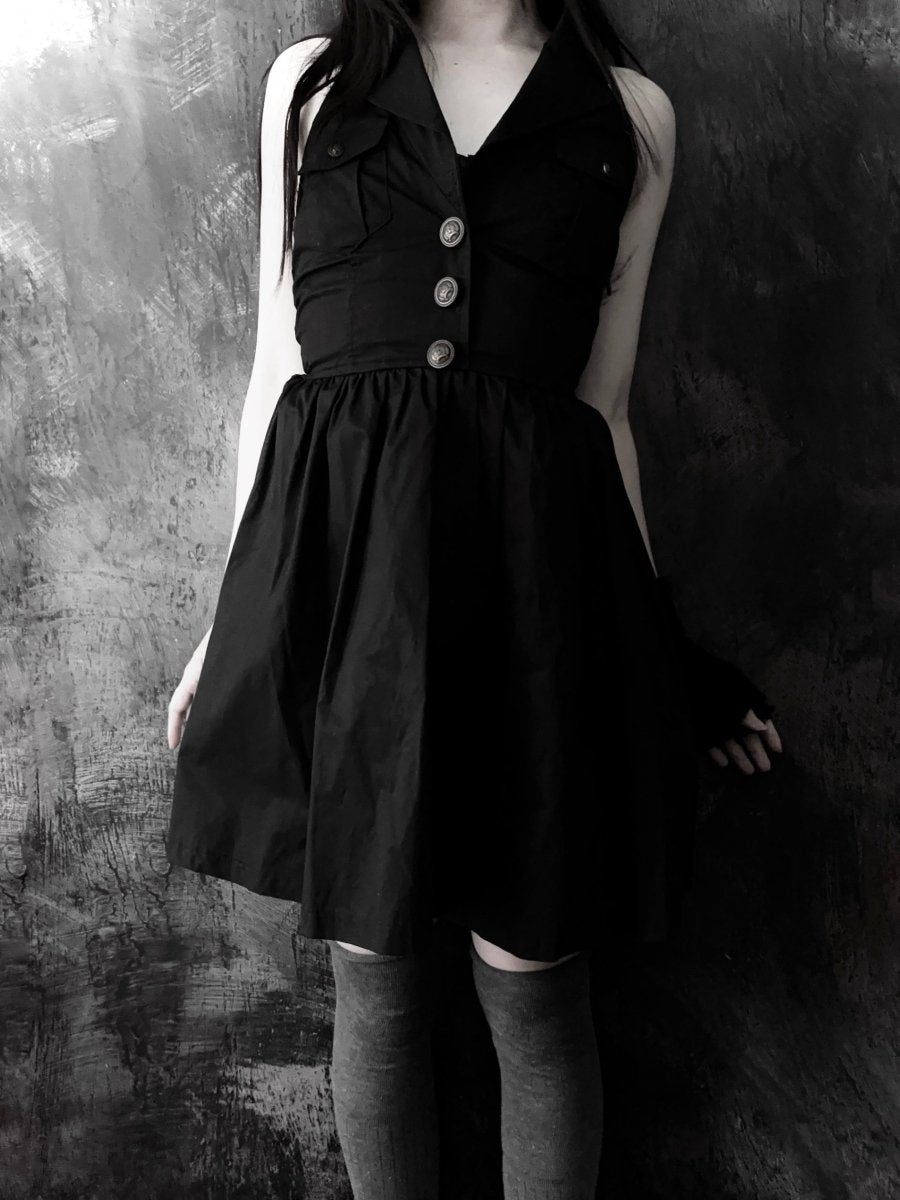 Cecil Halter Dress - MIDNIGHT FAE