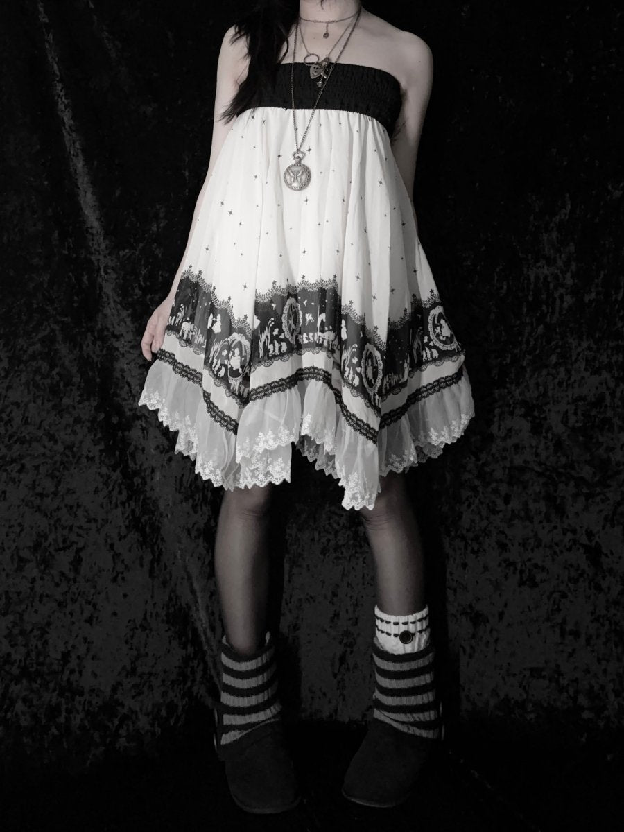 Chateau Babydoll Dress - MIDNIGHT FAE