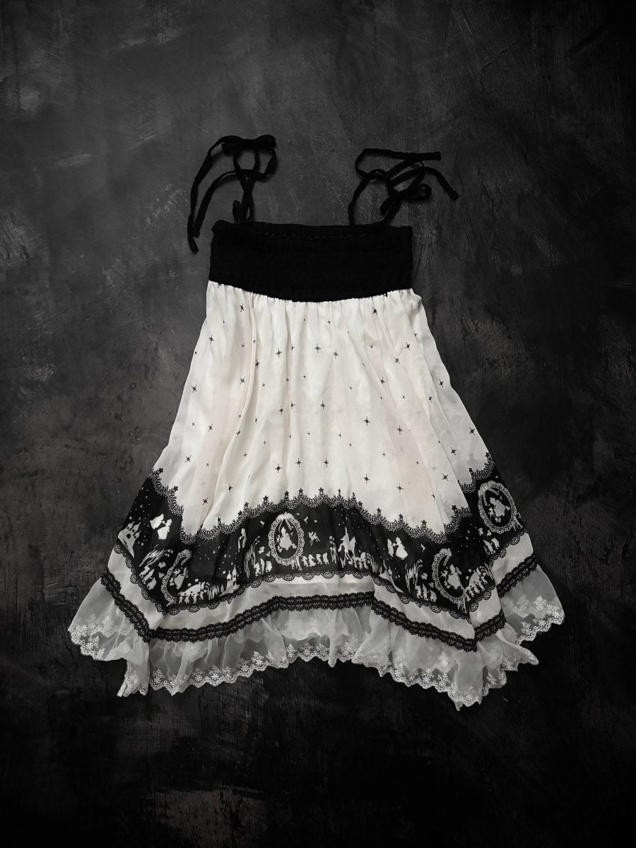 Chateau Babydoll Dress - MIDNIGHT FAE