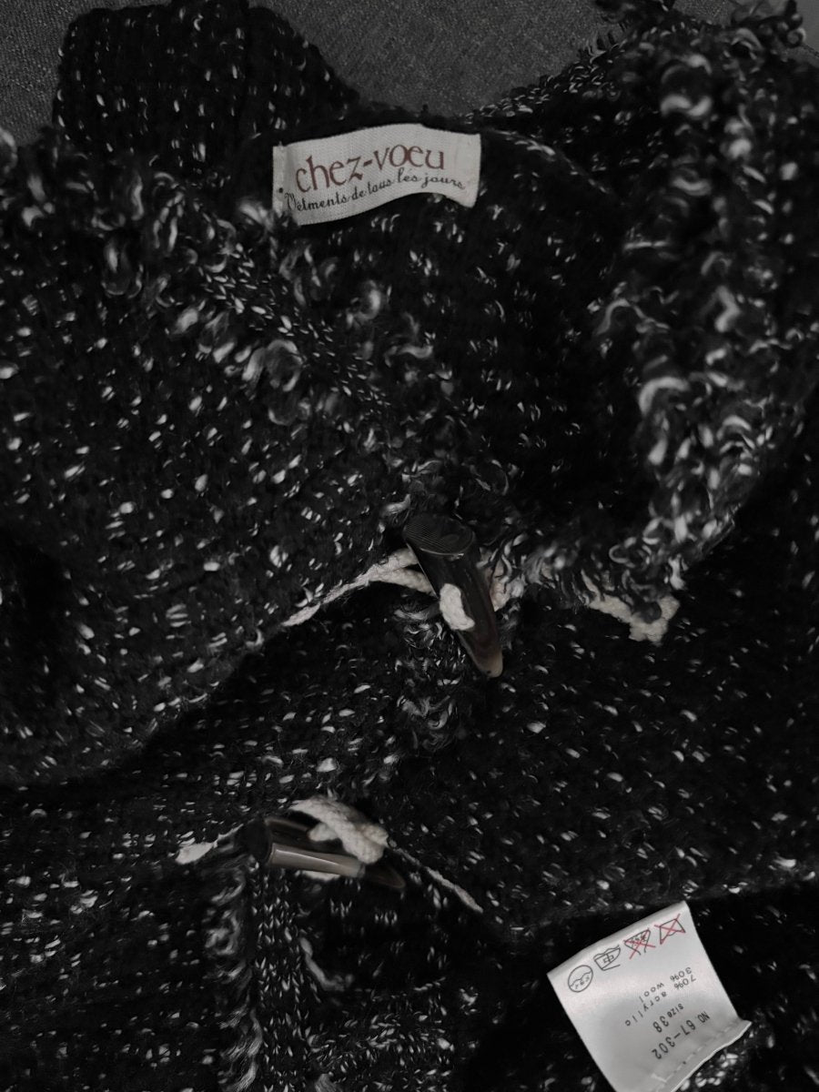 Chez-voeu Grey Poncho - MIDNIGHT FAE