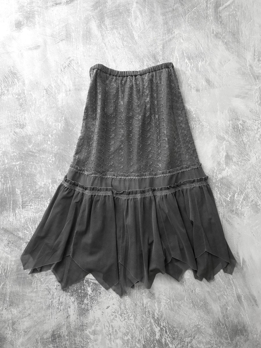 Cinder Asymmetric Skirt - MIDNIGHT FAE