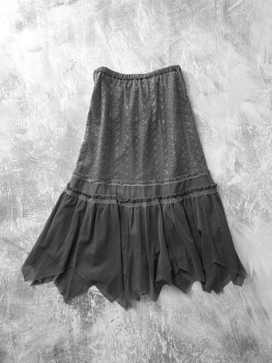 Cinder Asymmetric Skirt - MIDNIGHT FAE