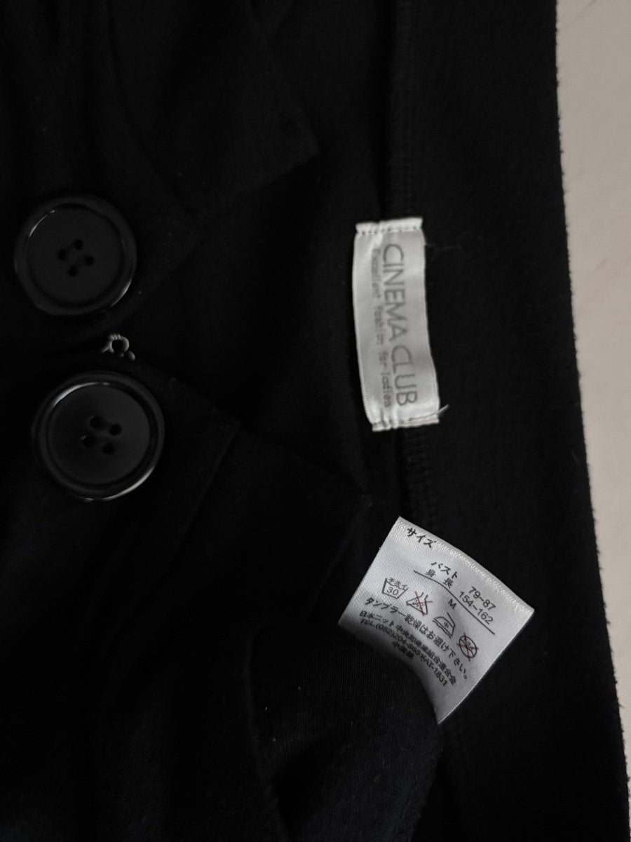 Cinema Button Cardigan - MIDNIGHT FAE