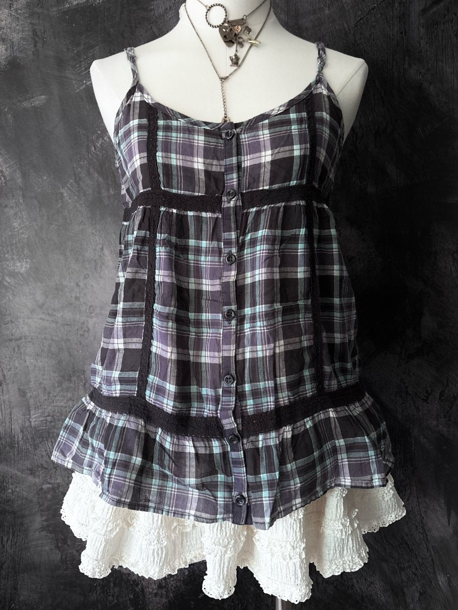 Cinema Plaid Cami - MIDNIGHT FAE