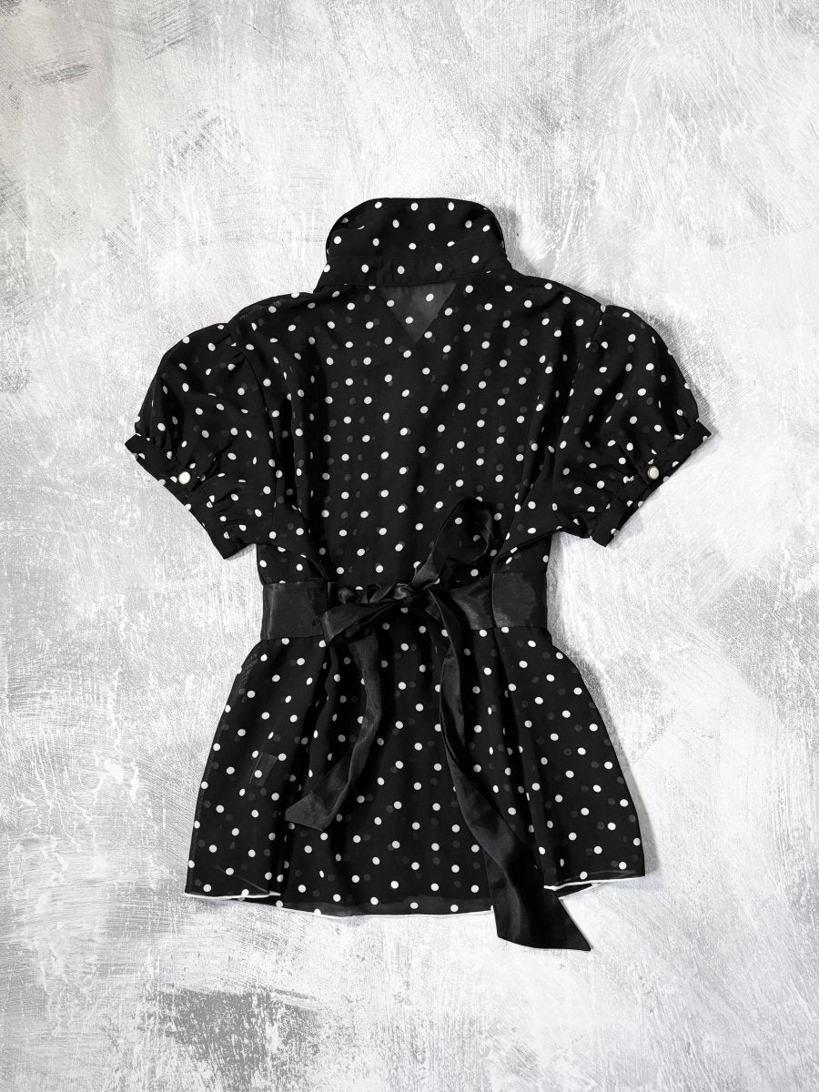 Cinema Polkadot Shirt - MIDNIGHT FAE