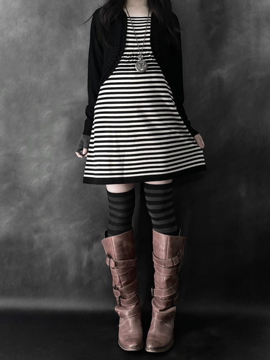 Cineris Striped Knit - MIDNIGHT FAE