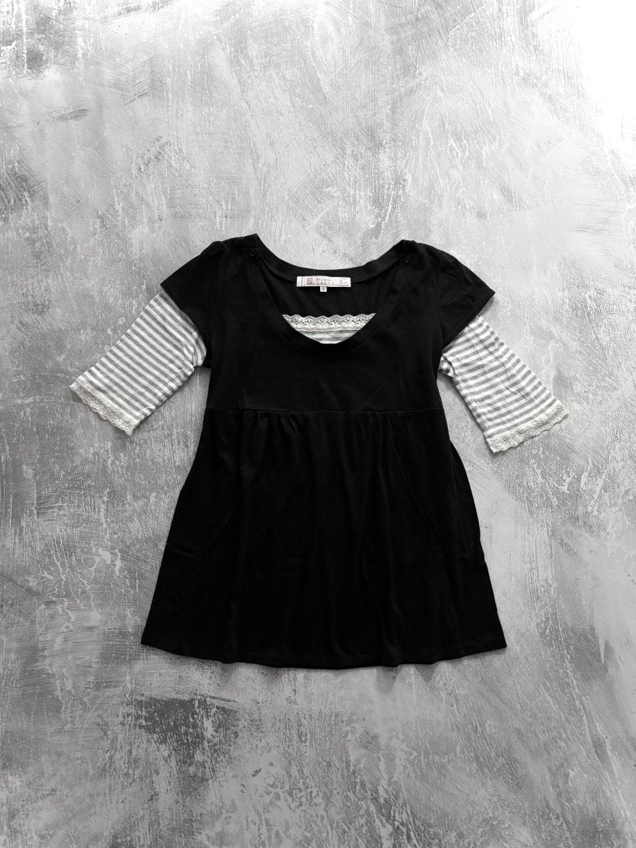 Claire Layered Shirt - MIDNIGHT FAE