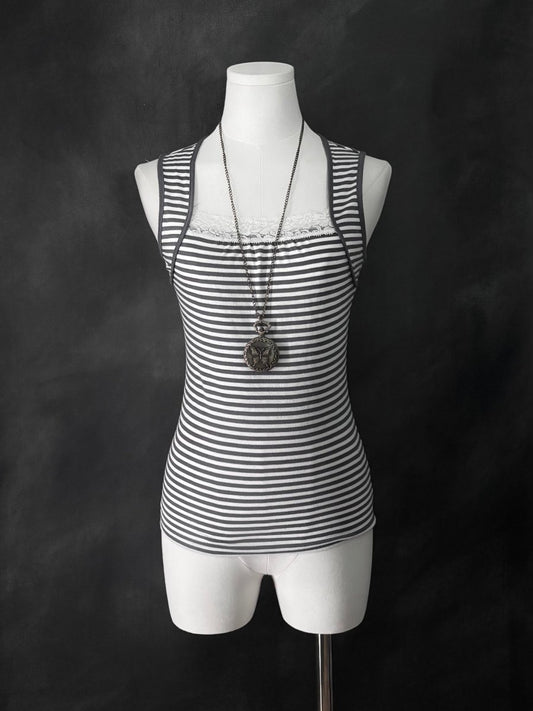 Claire Striped Cami - MIDNIGHT FAE