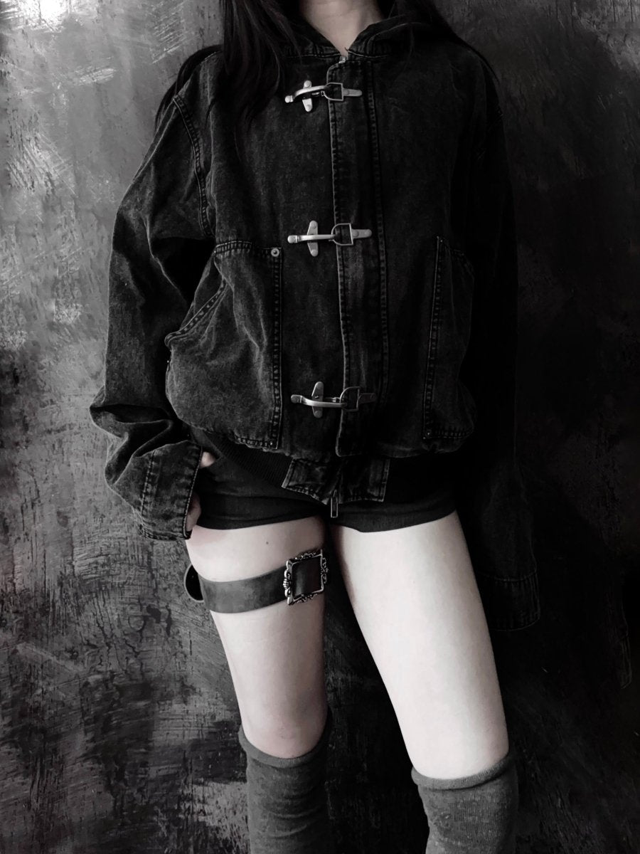 Clasp Hoodie Jacket (BNWT) - MIDNIGHT FAE