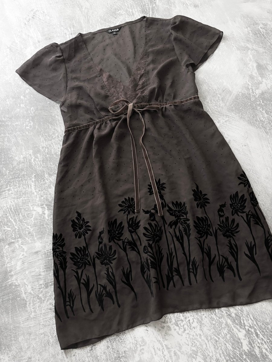 Classa Brown Dress - MIDNIGHT FAE