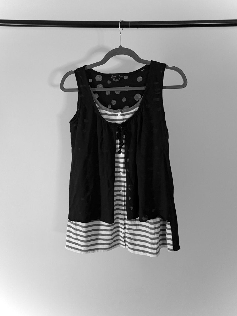 Clover Striped Tunic - MIDNIGHT FAE