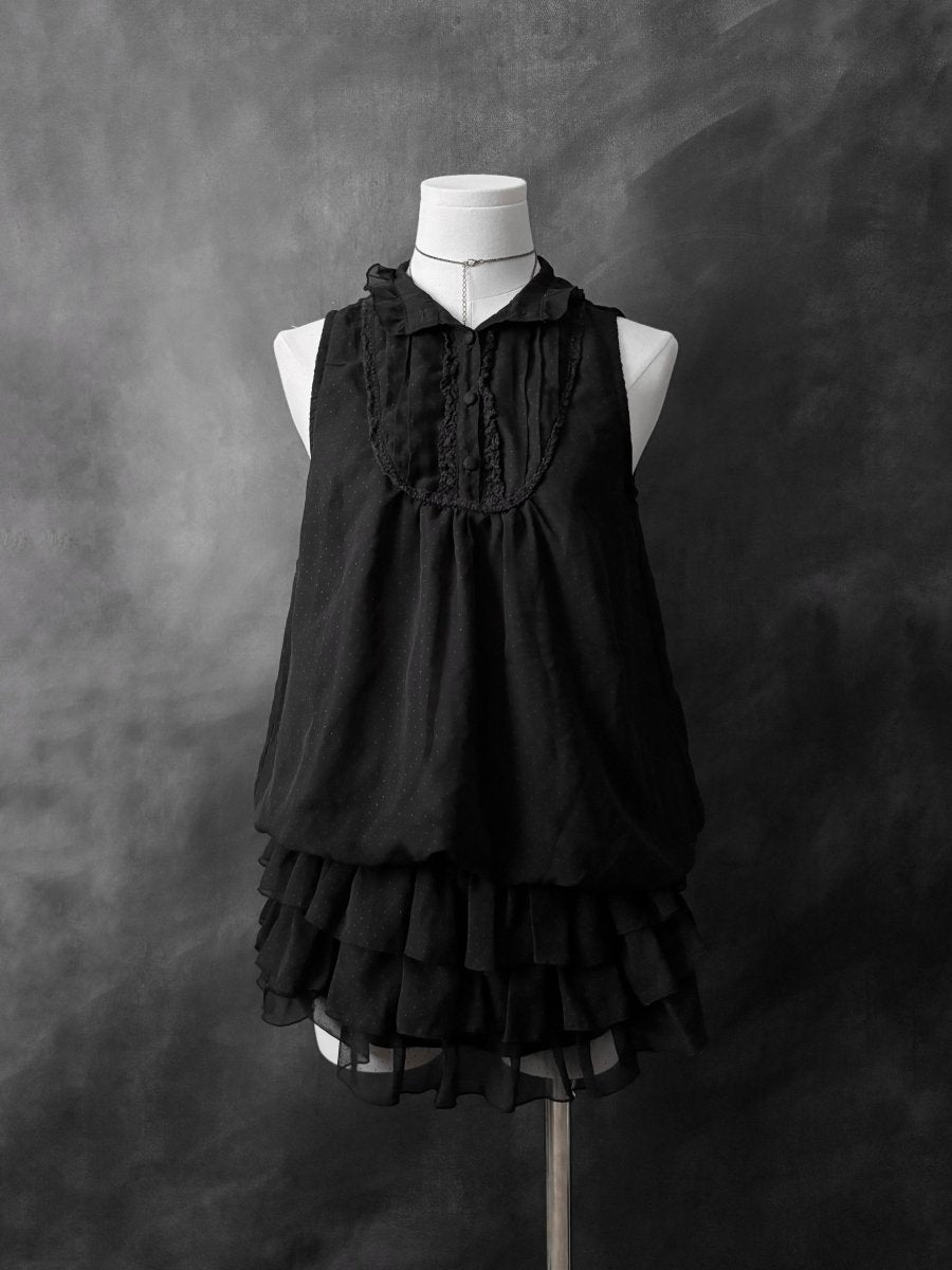 Coda Frilly Dress - MIDNIGHT FAE
