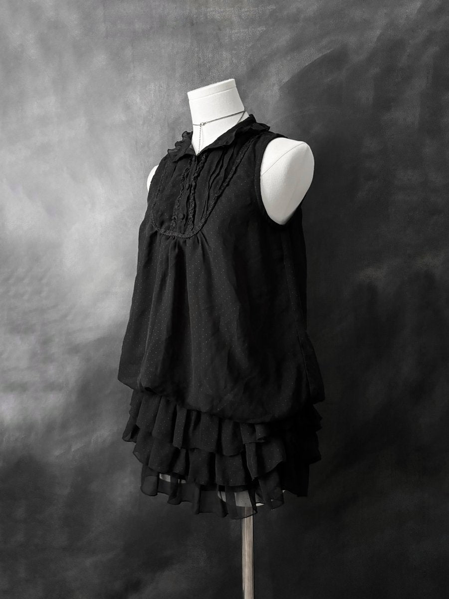 Coda Frilly Dress - MIDNIGHT FAE