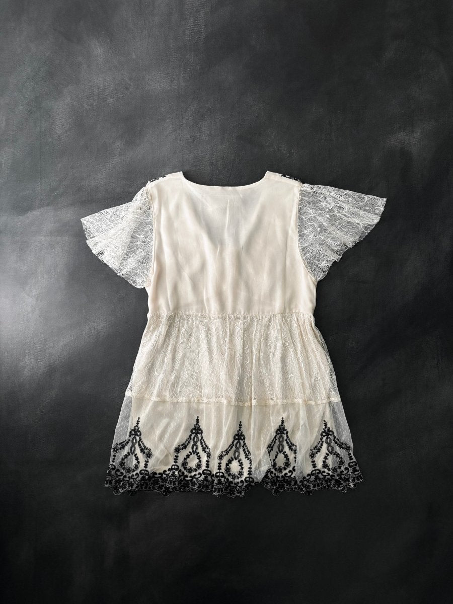Couture Ivory Tunic - MIDNIGHT FAE