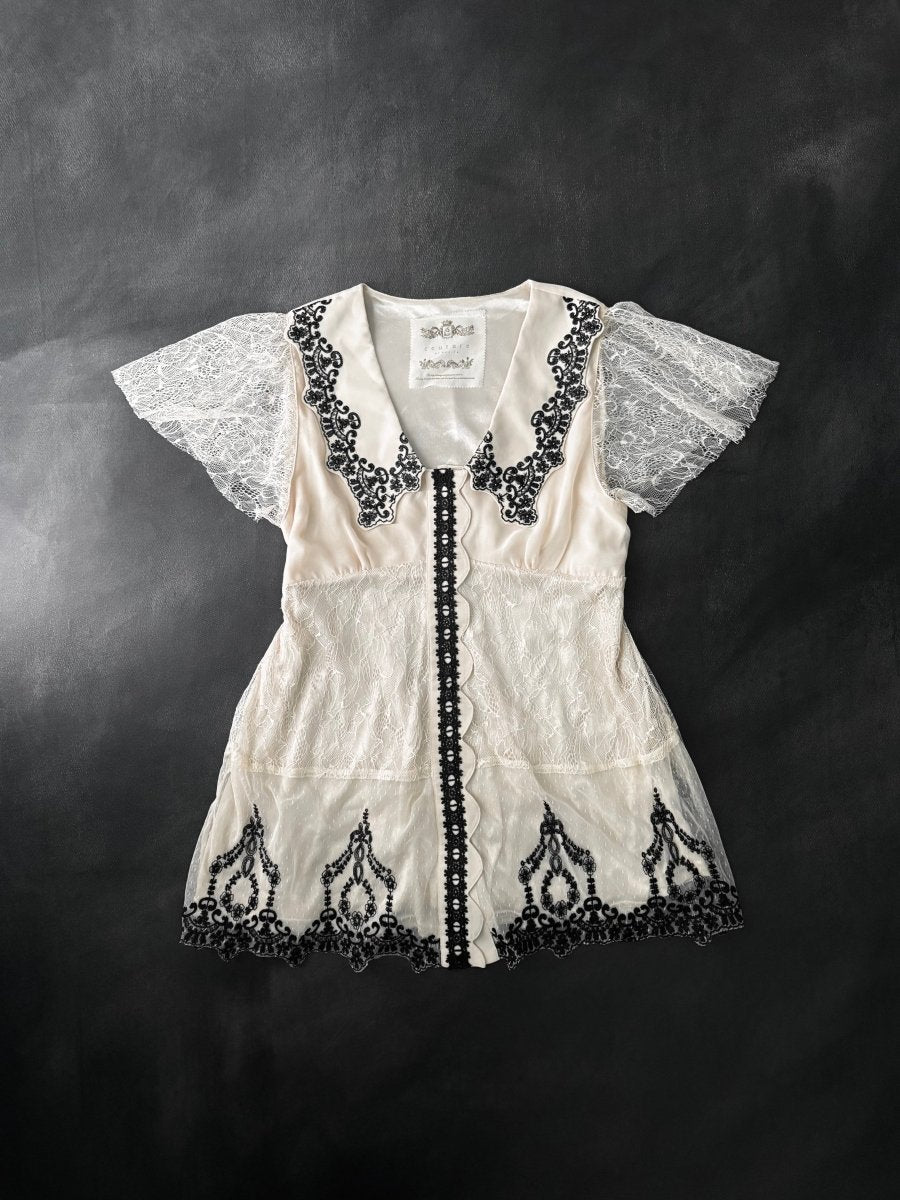 Couture Ivory Tunic - MIDNIGHT FAE