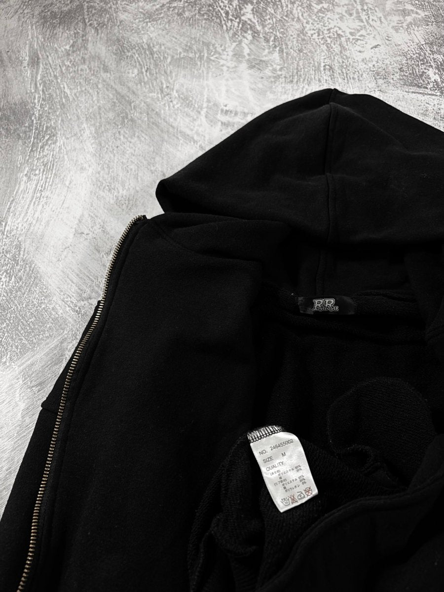 Cross Asymmetric Hoodie Jacket - MIDNIGHT FAE