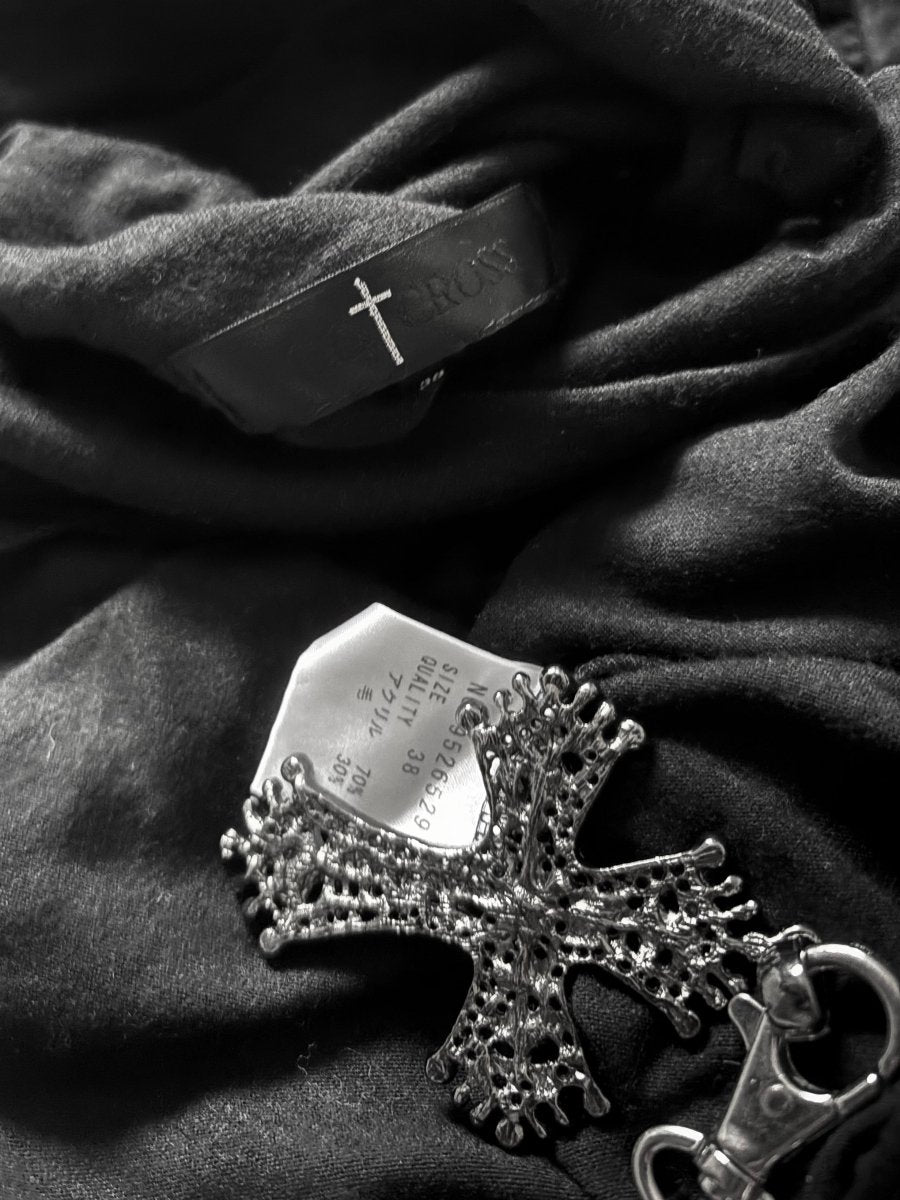 Cross Turtleneck Top - MIDNIGHT FAE