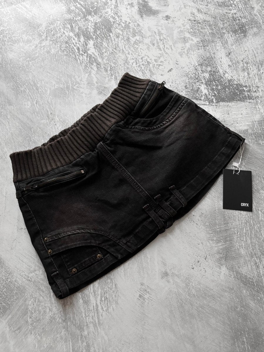 Cryx Denim Skirt - MIDNIGHT FAE