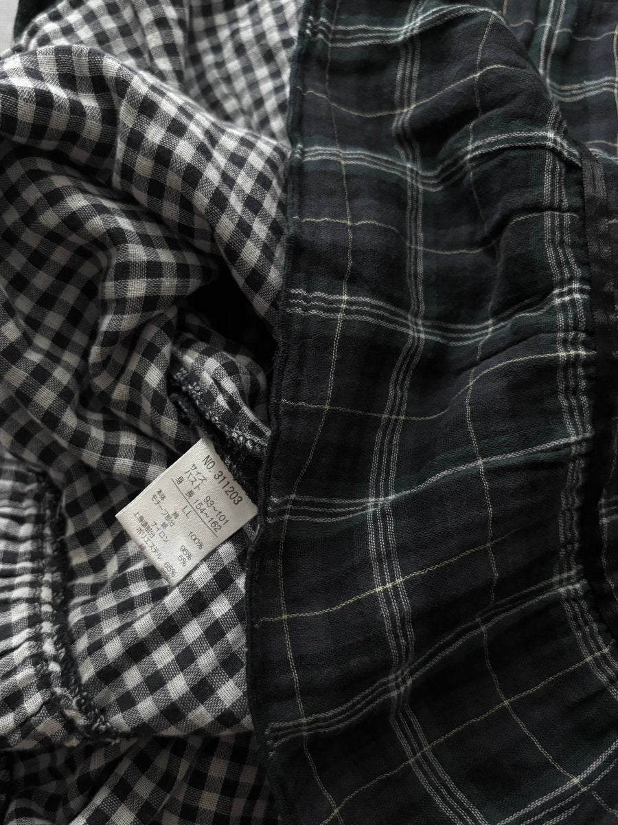 Dahlia Plaid Dress - MIDNIGHT FAE