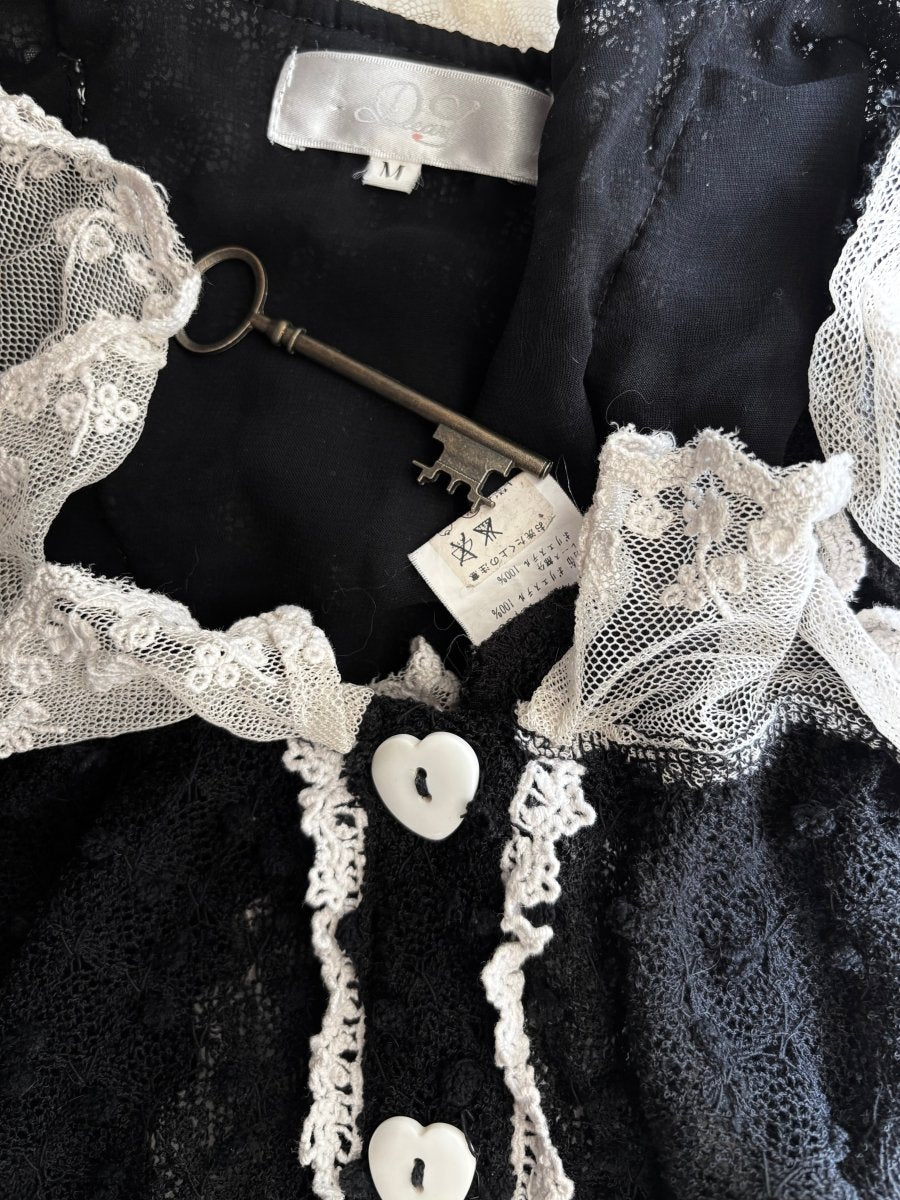 Deary Knit Blouse - MIDNIGHT FAE