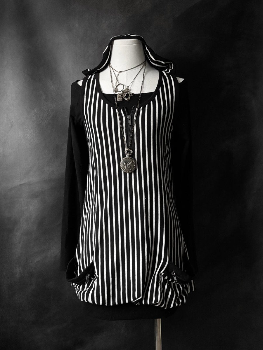 Dissonance Layered Dress - MIDNIGHT FAE